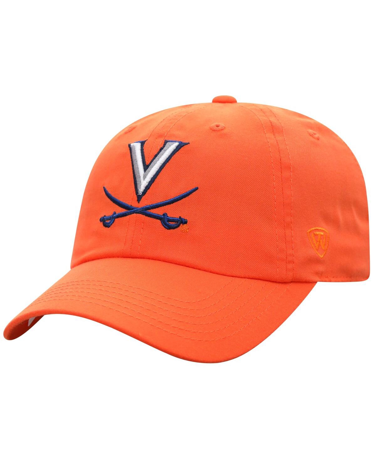 Top Of The World Men's  Orange Virginia Cavaliers Staple Adjustable Hat