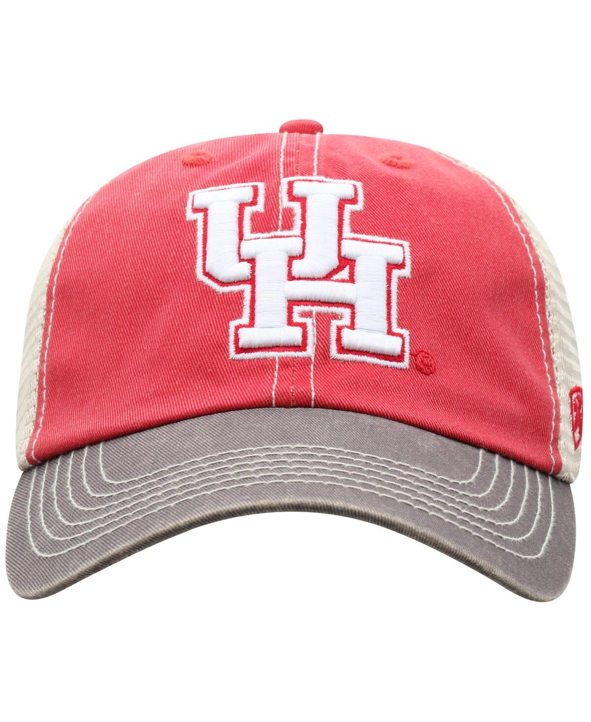 Shop Top Of The World Men's  Red Houston Cougars Offroad Trucker Snapback Hat