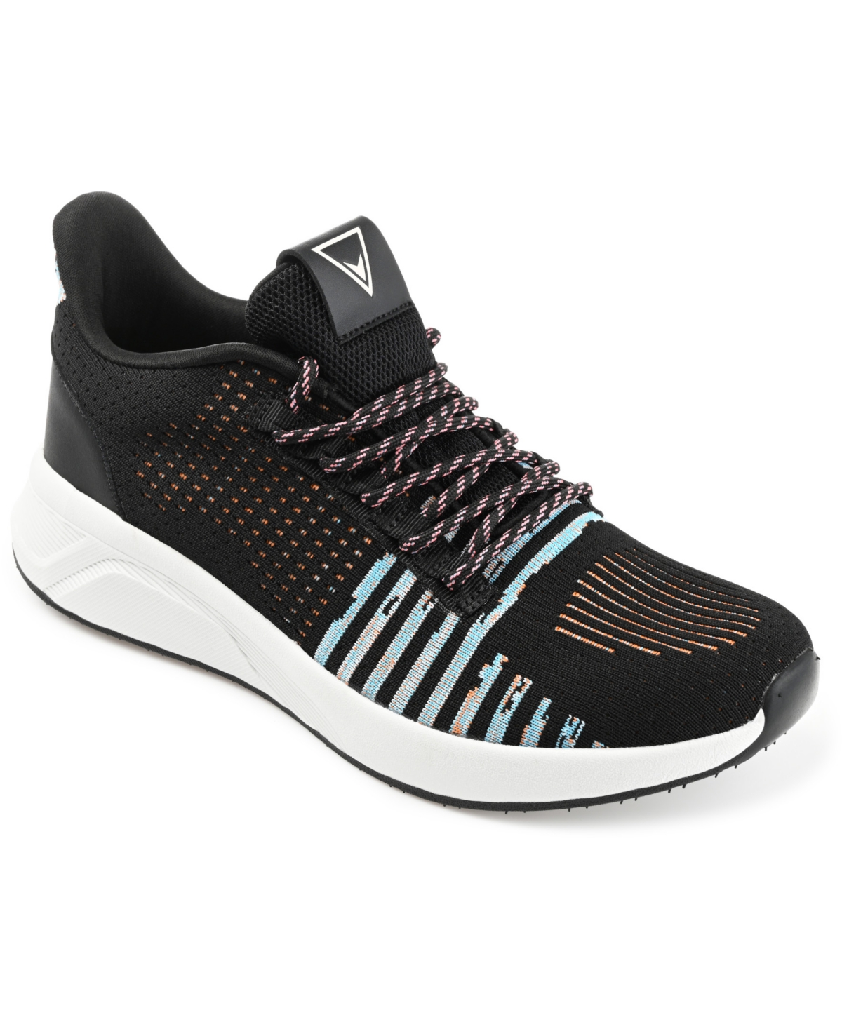 Vance Co. Men's Brewer Knit Athleisure Sneakers In Black