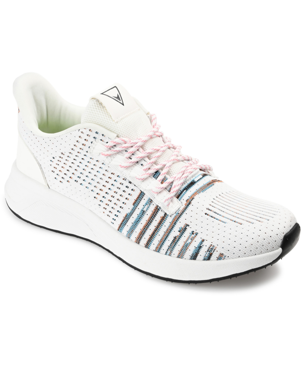 Shop Vance Co. Men's Brewer Knit Athleisure Sneakers In White