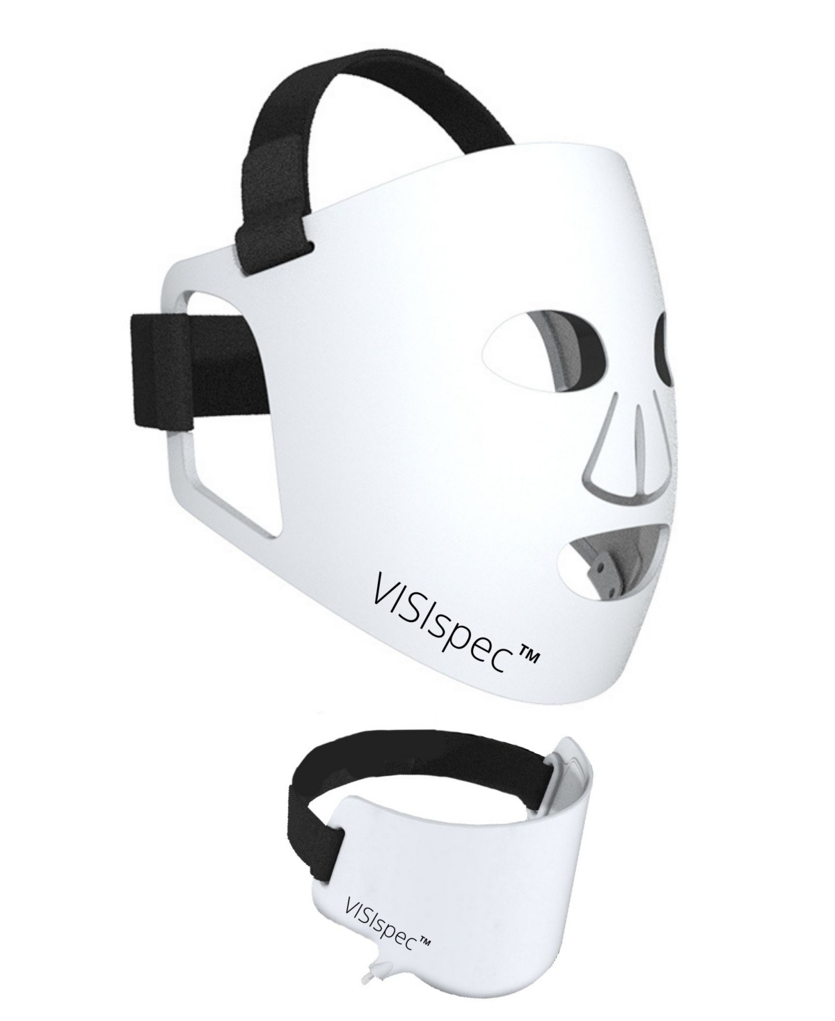 Led Light Therapy Silicone Face and Neck Mask Set - White