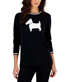 Women's Scotty Dog Sweater, Created for Macy's