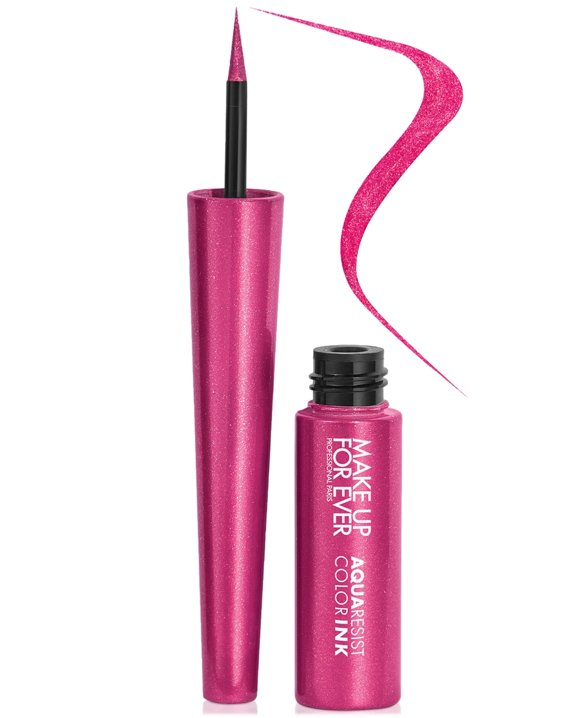 Make Up For Ever Aqua Resist Color Ink Liquid Eyeliner - 10 Pink Blaze - Metallic Hot Pink