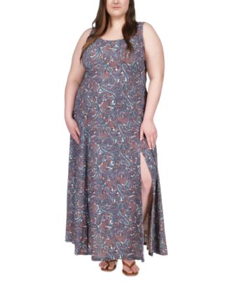 Michael Kors - Plus Size Paisley-Print Maxi Dress