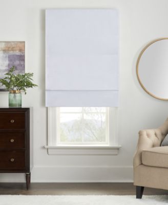 Eclipse Faux Silk Blackout Cordless Roman Shades In Gray