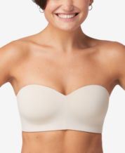 OnGossamer Womens Cabana Cotton Seamless Wireless Strapless Bandeau :  : Clothing, Shoes & Accessories