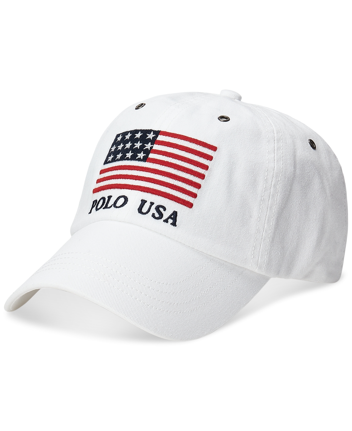Polo Ralph Lauren Men's Flag Chino Ball Cap In White
