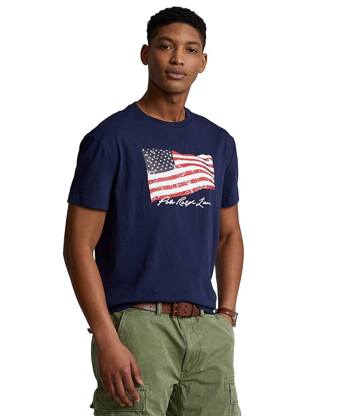 Polo Ralph Lauren Men's Classic-Fit American Flag T-Shirt & Reviews - T- Shirts - Men - Macy's