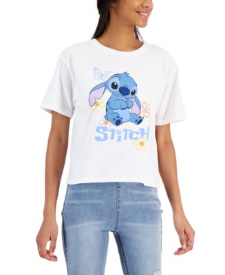 Disney Juniors' Stitch Graphic T-Shirt - Macy's