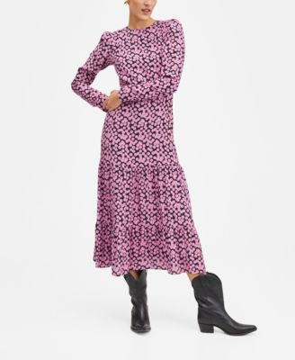 mango pink cut out dress Mango A-line Cut Out Side Panel Detail Dress Maxi Dress in Pink