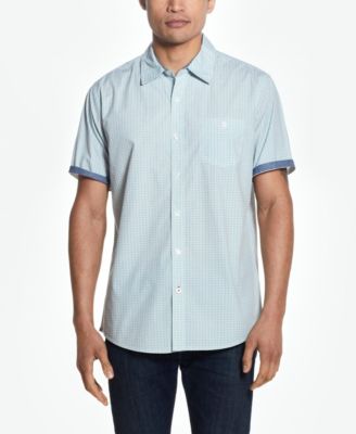 Peached Poplin Short Sleeve Button 