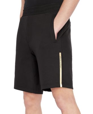 Armani Exchange Black Gold Logo Bermuda Shorts Black/Gold XX-Large