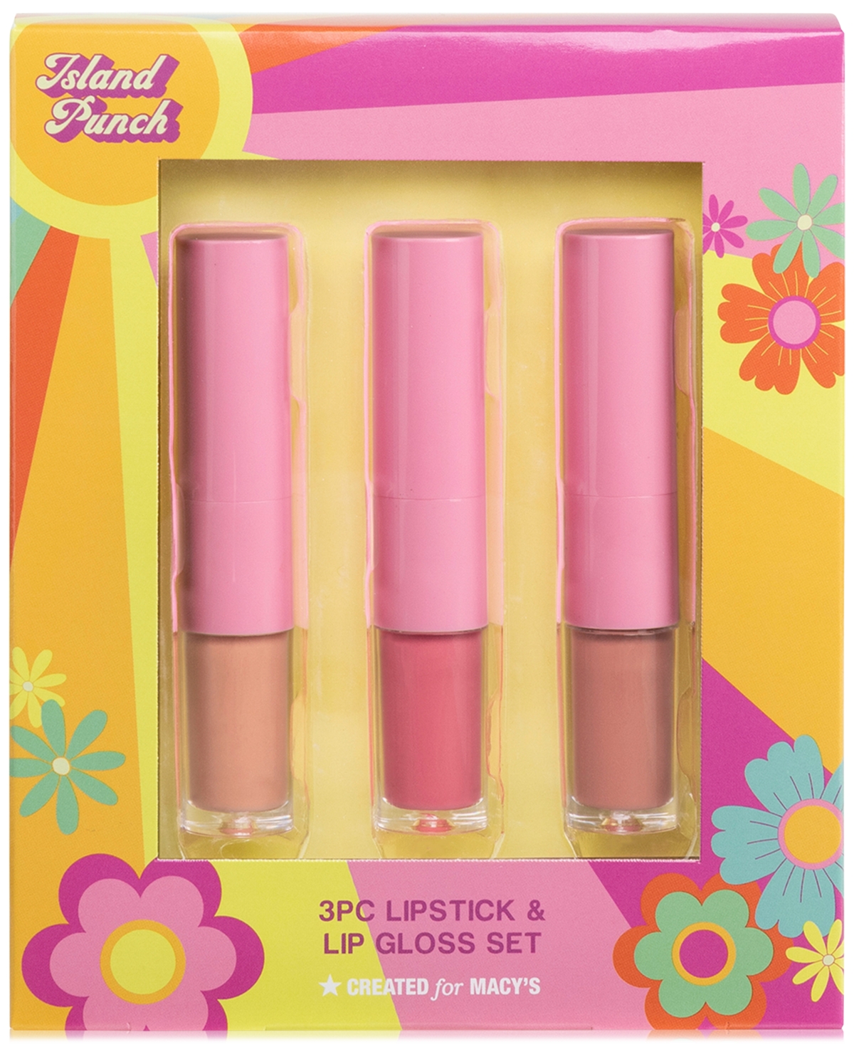Created For Macy's 3pc. Island Punch Doubleended Lipstick & Lip Gloss Set, In Multino ModeSens