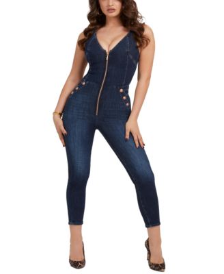 guess denim jumpsuit