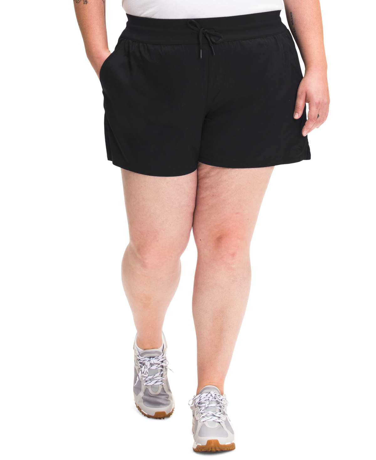 The North Face Plus Size Aphrodite Motion Shorts In Tnf Black