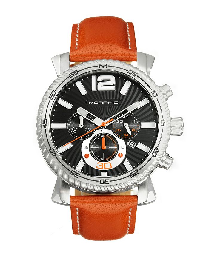 Morphic M89 Series Black or Navy or Camel Genuine Leather Band