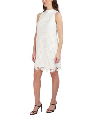 Robbie Bee Petite Sleeveless Lace A-Line Dress - Macy's