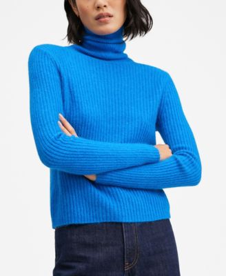 Women's Rolled Neck Cable Sweater
