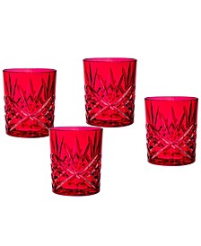 Dublin Acrylic Double Old-Fashioned Glasses, Set of 4
