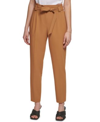 calvin klein tie waist pants