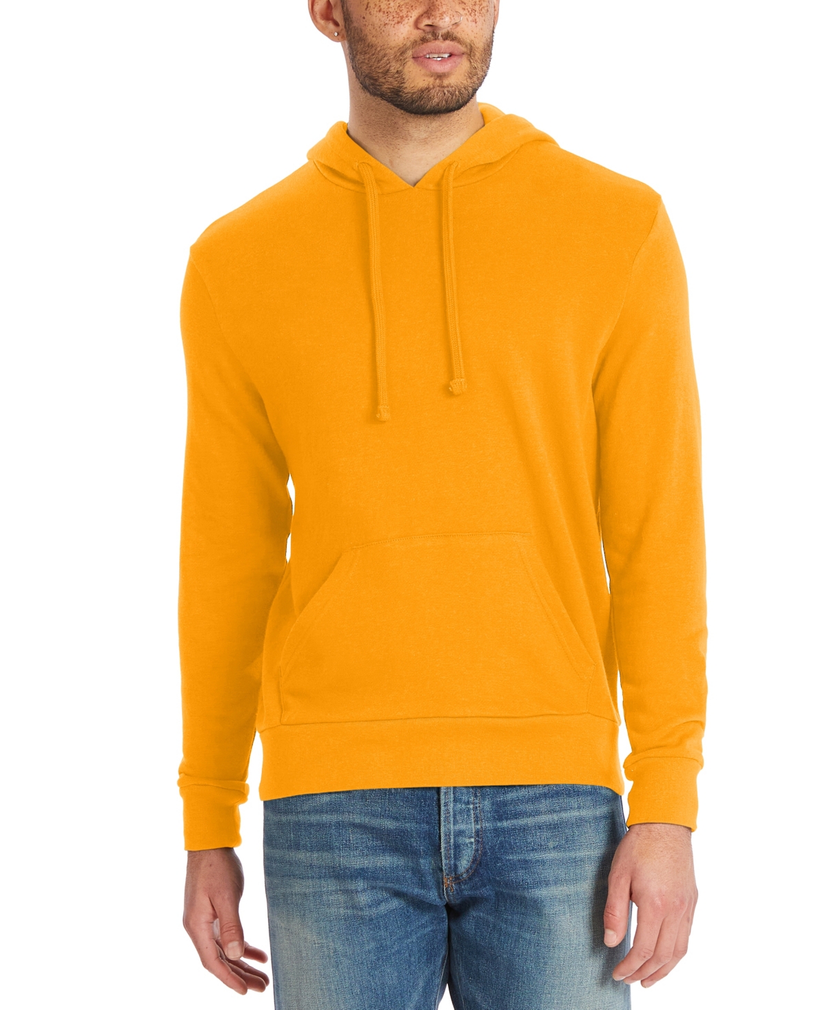 Shop Alternative Apparel Men's Washed Terry The Champ Hoodie In Stay Gold