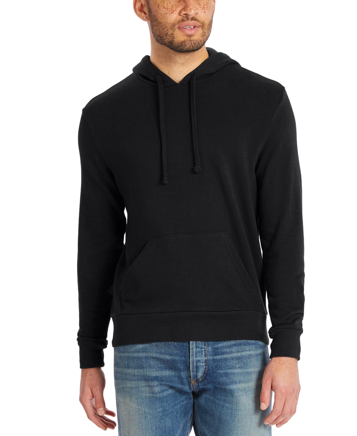 Alternative Apparel Men's Washed Terry The Champ Hoodie In Black