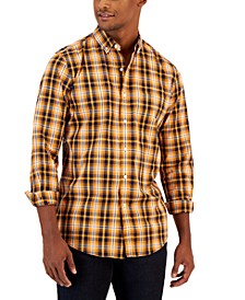 Men's Pascal Classic-Fit Plaid Button-Down Shirt, Created for Macy's 