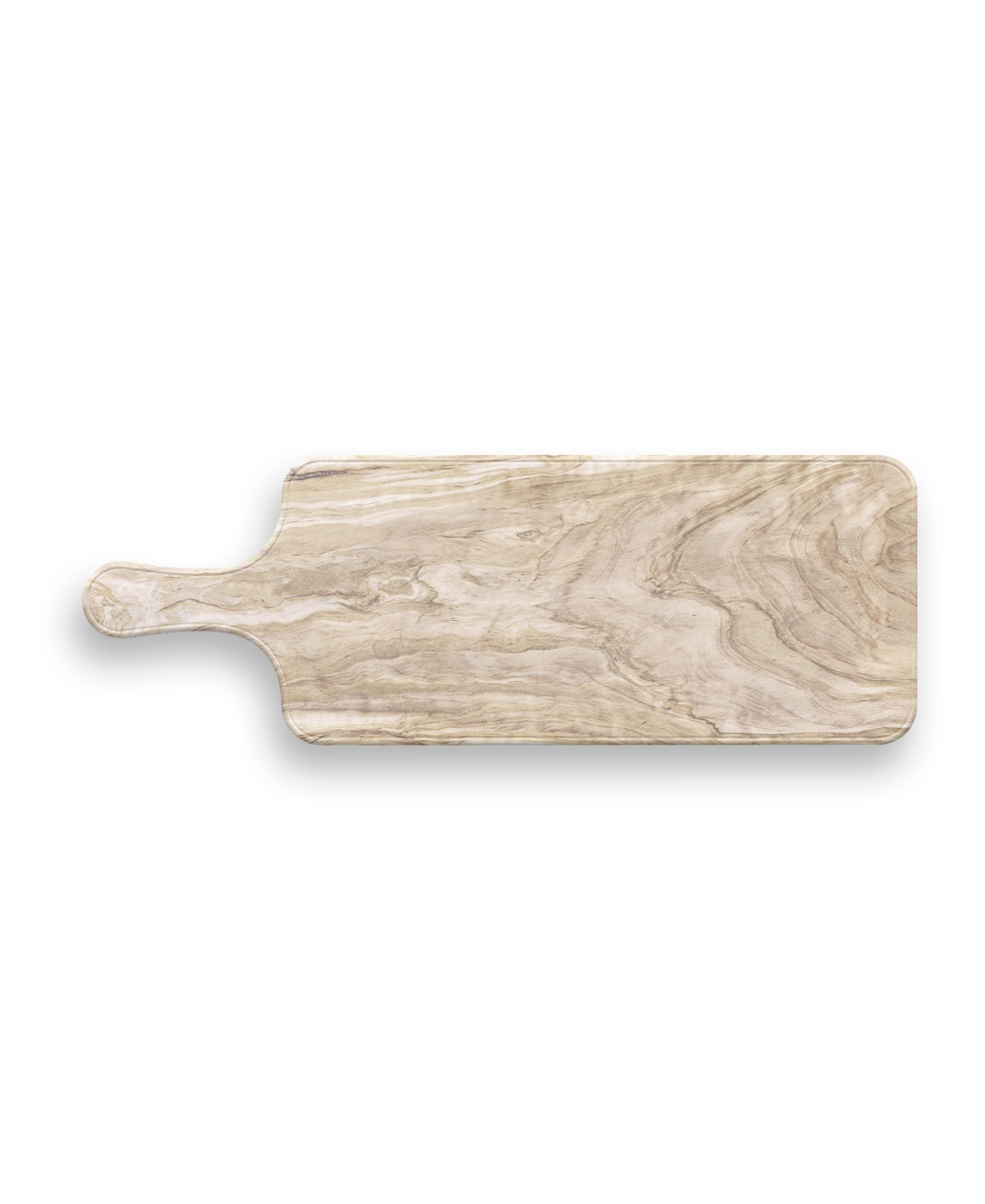 Shop Tarhong Melamine Faux Real Desert Wood Paddle Serving Tray In Light Brown