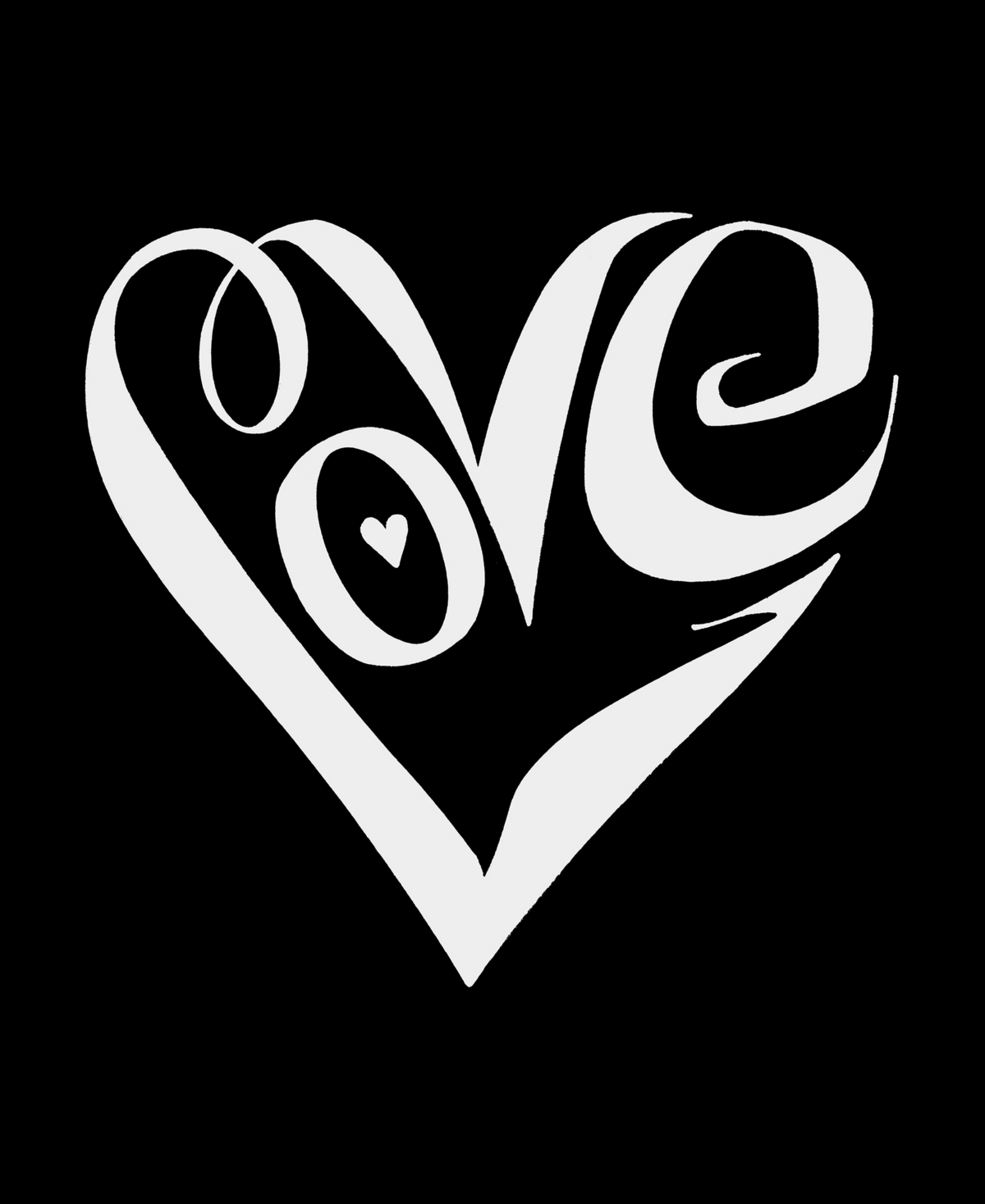 Women's Premium Blend Word Art Script Love Heart T-shirt