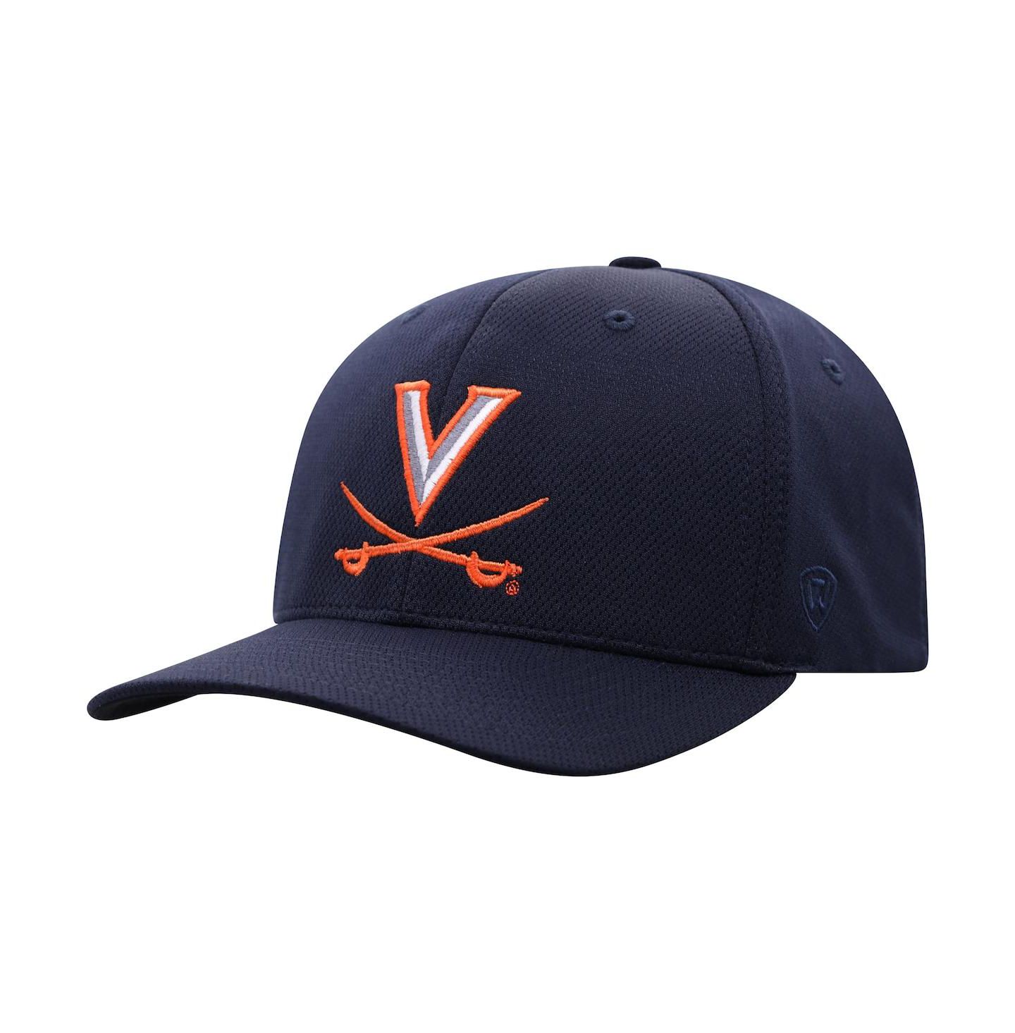 Мужская кепка Top of the World Navy Virginia Cavaliers Reflex Logo Flex Hat — фото 1