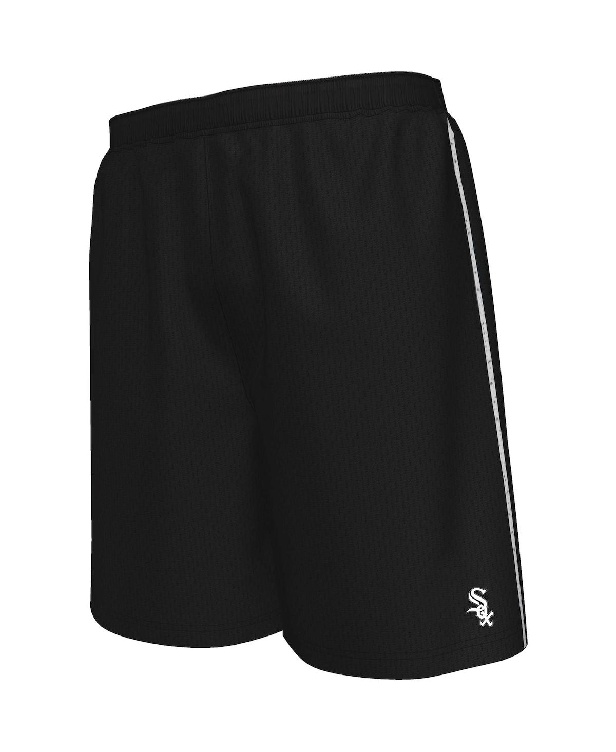 Majestic Men's  Black Chicago White Sox Big And Tall Mesh Shorts
