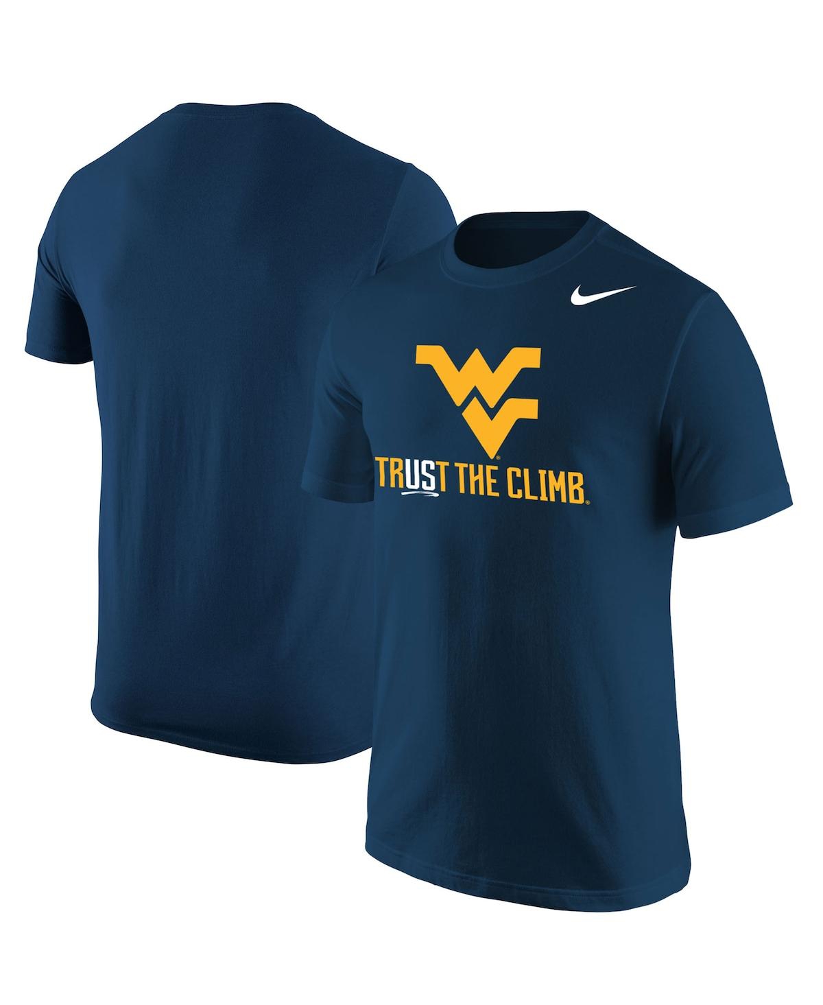 Men's Nike Navy West Virginia Mountaineers Trust the Climb Core T-shirt