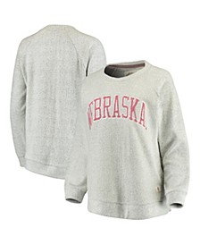 Women's Gray Nebraska Huskers Helena Comfy Sweatshirt
