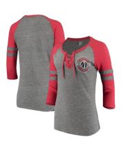 Women's 5th & Ocean by New Era Navy/Gray New York Yankees Plus Size Foil  3/4-Sleeve Scoop Neck T-Shirt