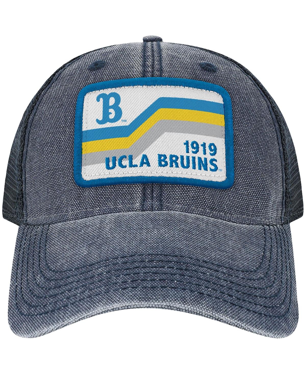 LEGACY ATHLETIC MEN'S NAVY UCLA BRUINS SUN & BARS DASHBOARD TRUCKER SNAPBACK HAT 