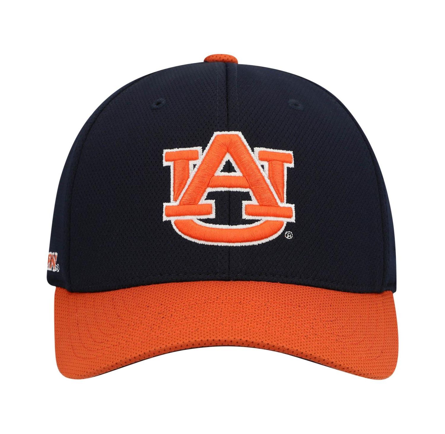 Men's Navy, Orange Auburn Tigers Two-Tone Reflex Hybrid Tech Flex Hat