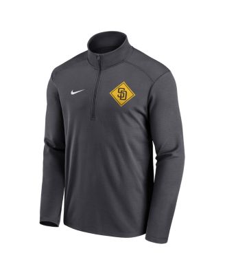 Men's Anthracite San Diego Padres Diamond Icon Pacer Performance Quarter-Zip Top