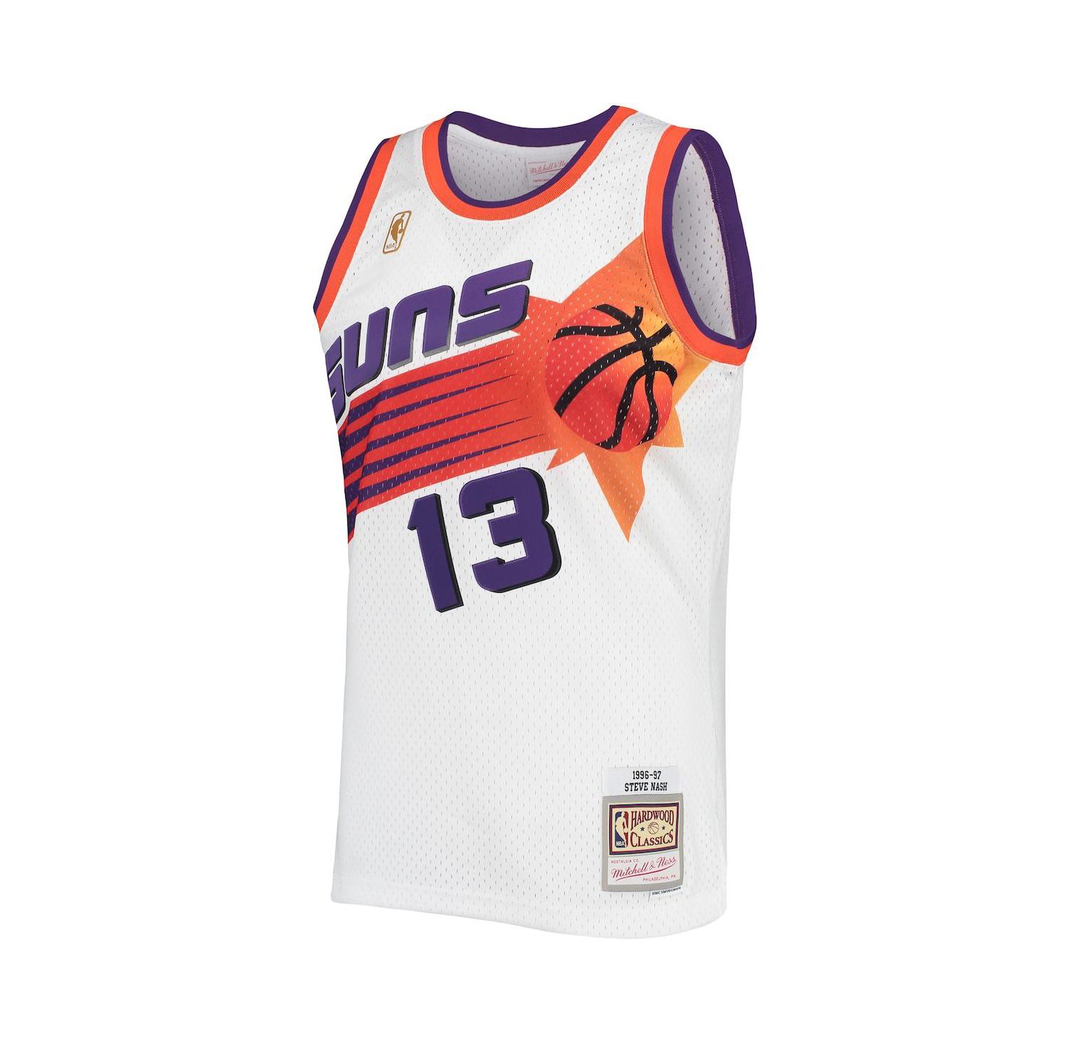Men's Steve Nash White Phoenix Suns 1996-1997 Authentic Hardwood Classics Swingman Jersey