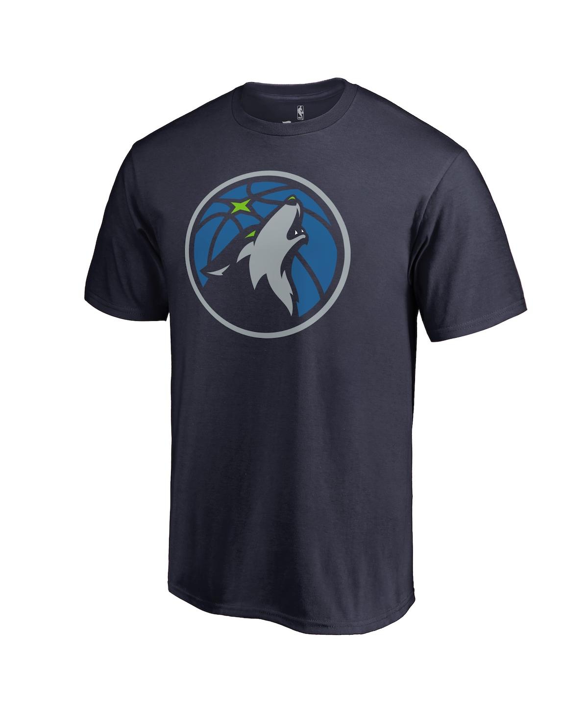 Shop Fanatics Men's  Karl-anthony Towns Navy Minnesota Timberwolves Round About Name And Number T-shirt