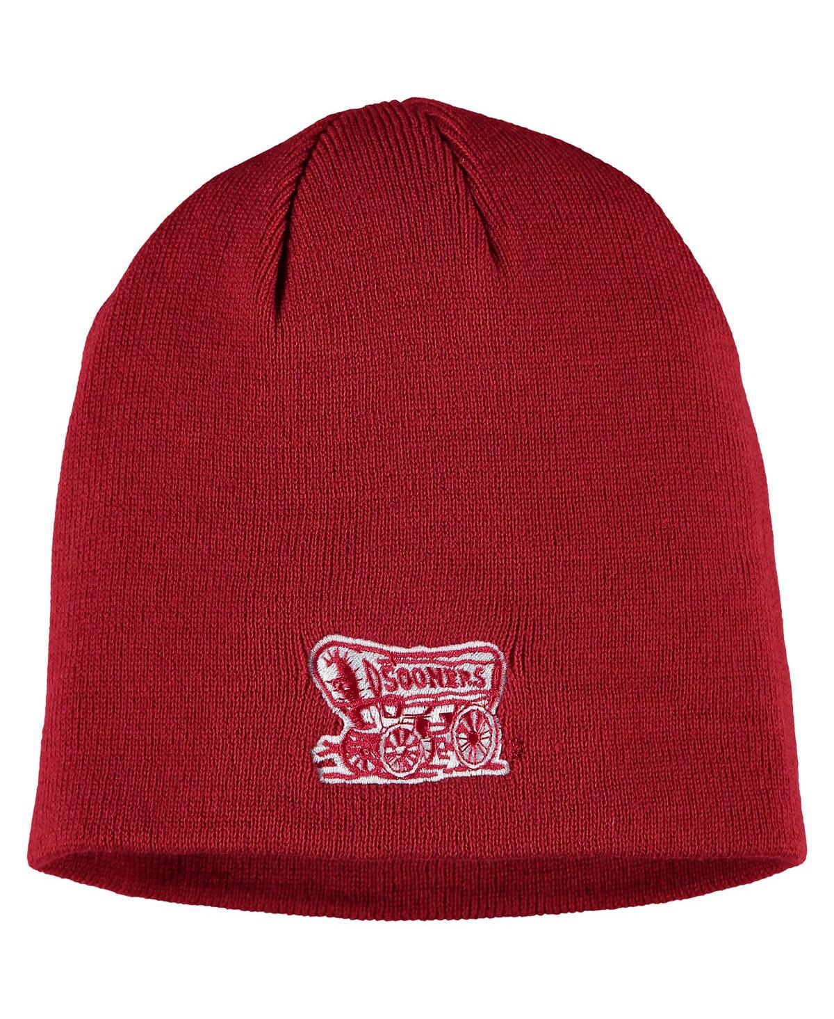 Top Of The World Men's  Crimson Oklahoma Sooners Ezdozit Team Color Knit Beanie In Crimson
