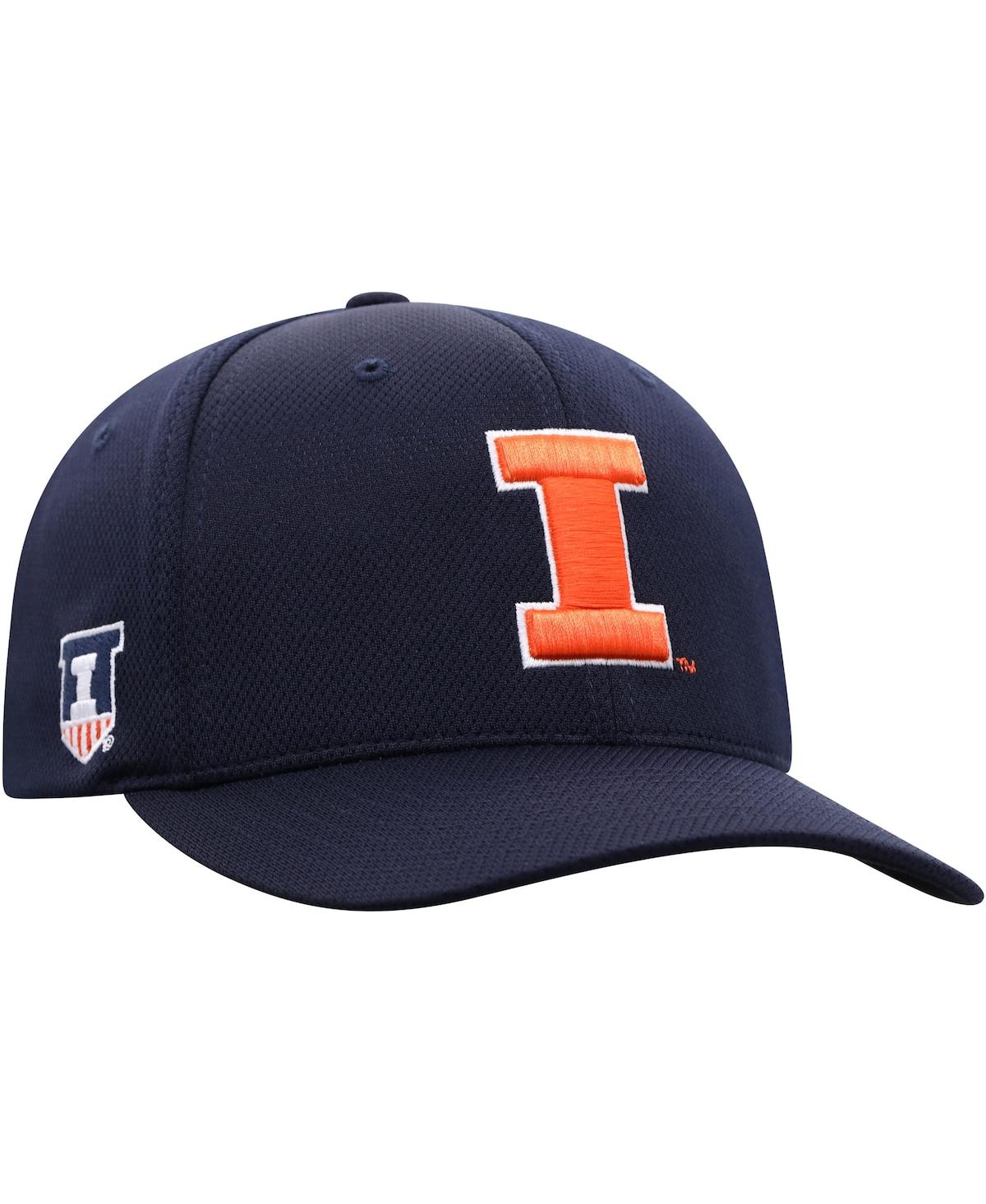 Top Of The World Navy Illinois Fighting Illini Deluxe Flex Hat In Navy