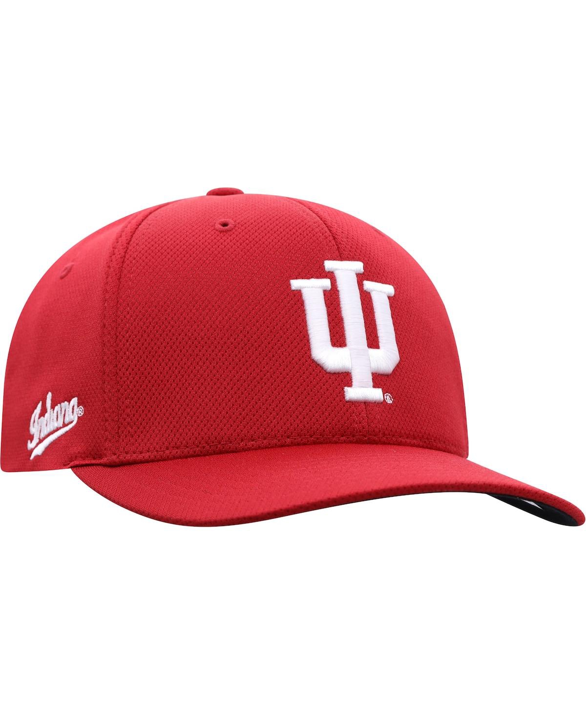 Shop Top Of The World Men's  Crimson Indiana Hoosiers Reflex Logo Flex Hat