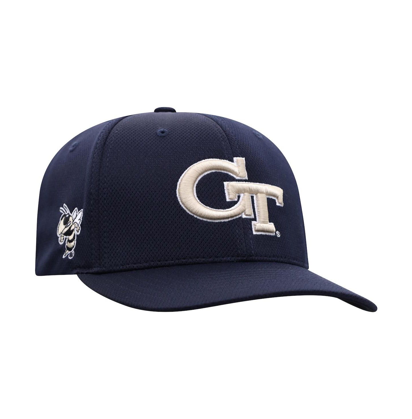 Мужские головные уборы Top of the World Navy Georgia Tech Yellow Jackets Reflex Logo Flex Hat — фото 4