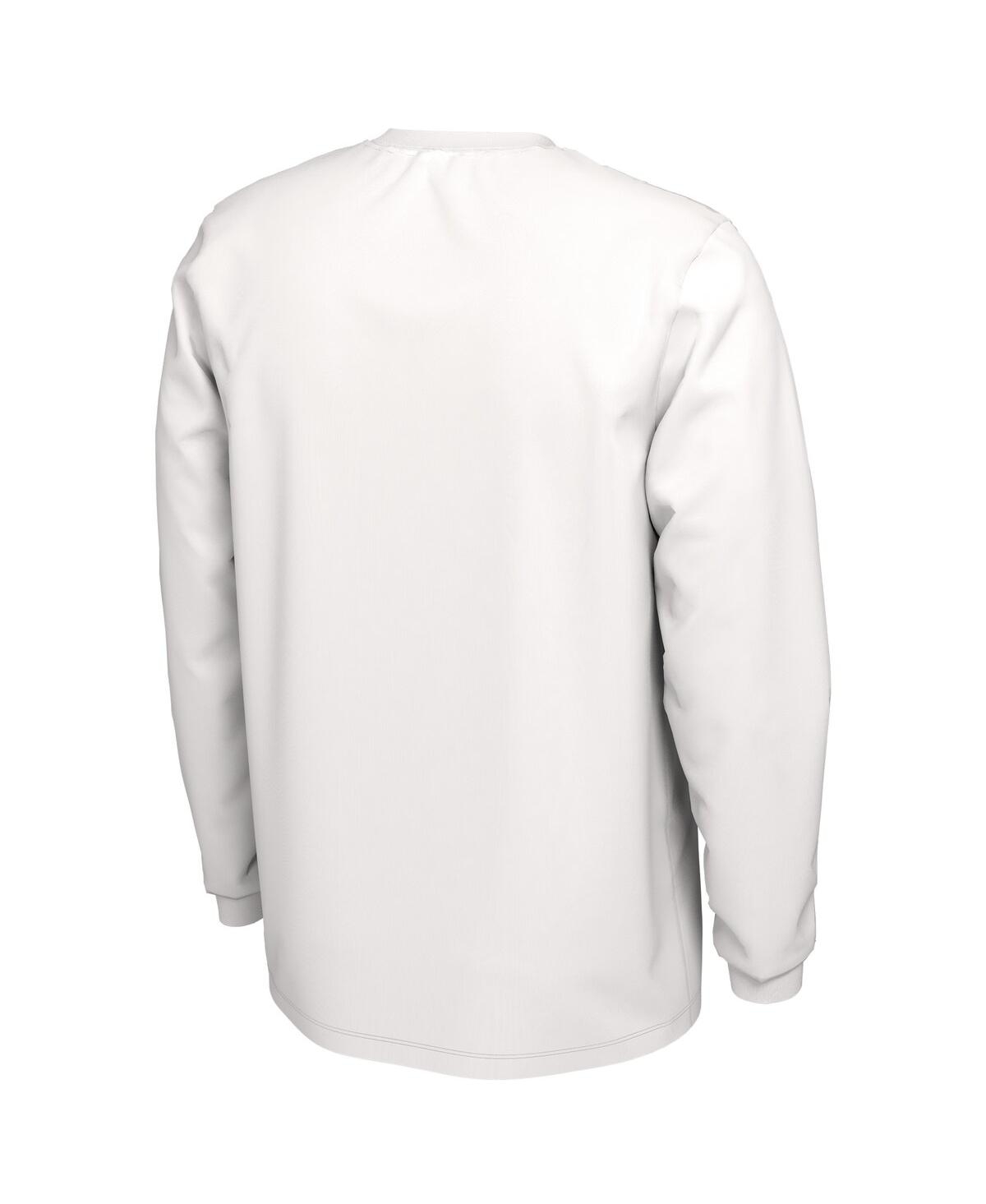 Shop Jordan Men's  White Ucla Bruins Ball In Bench Long Sleeve T-shirt