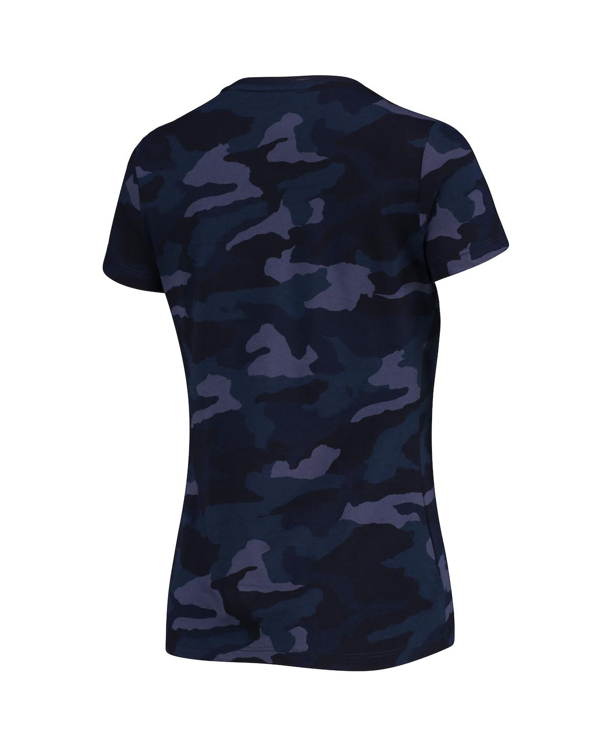 Shop Under Armour Women's  Camo Navy Midshipmen T-shirt