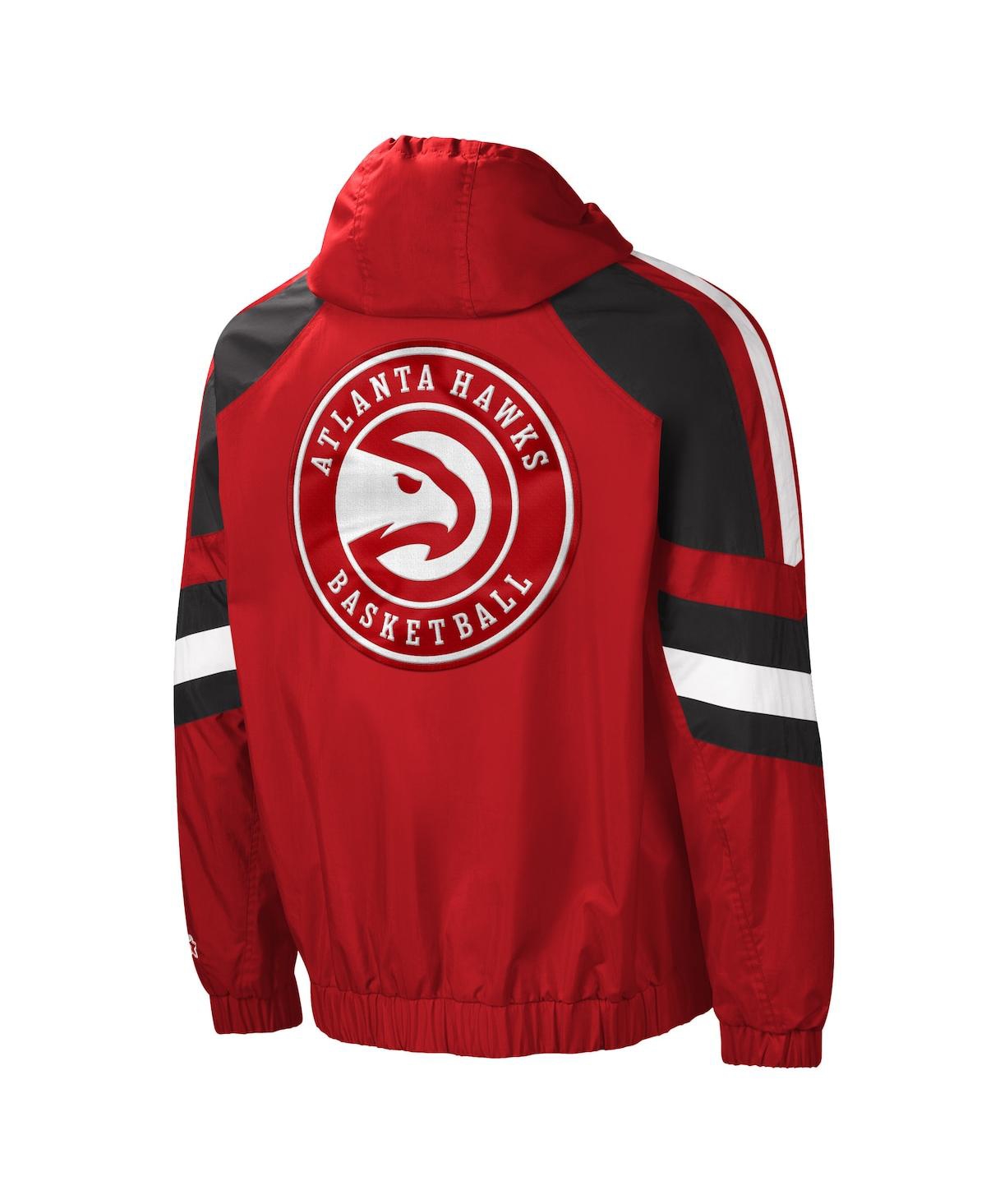 Men's Starter Black Atlanta Hawks The Pro Ii Half-Zip Jacket - Black