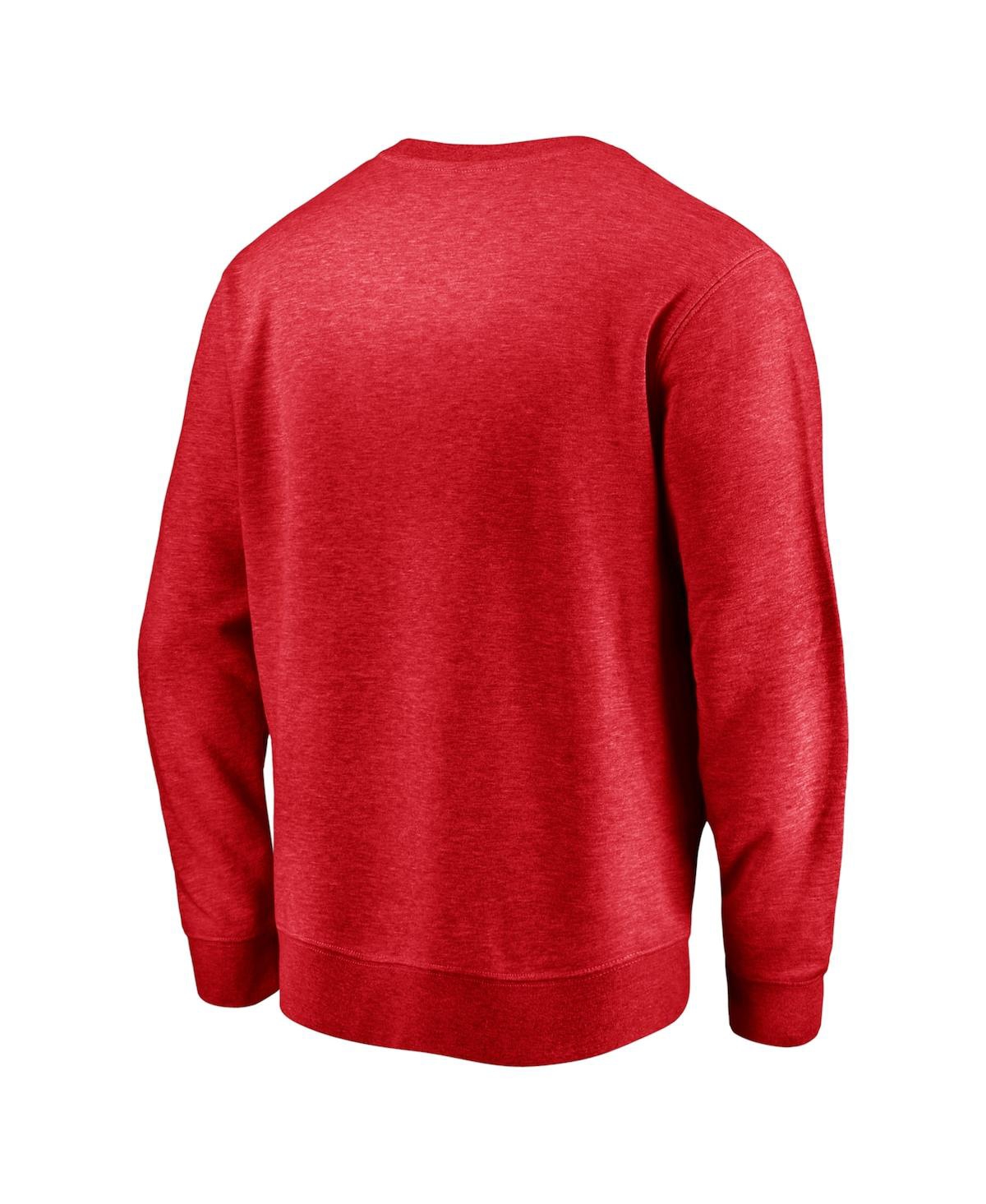 Shop Fanatics Men's  Red La Clippers Game Time Arch Pullover Sweatshirt