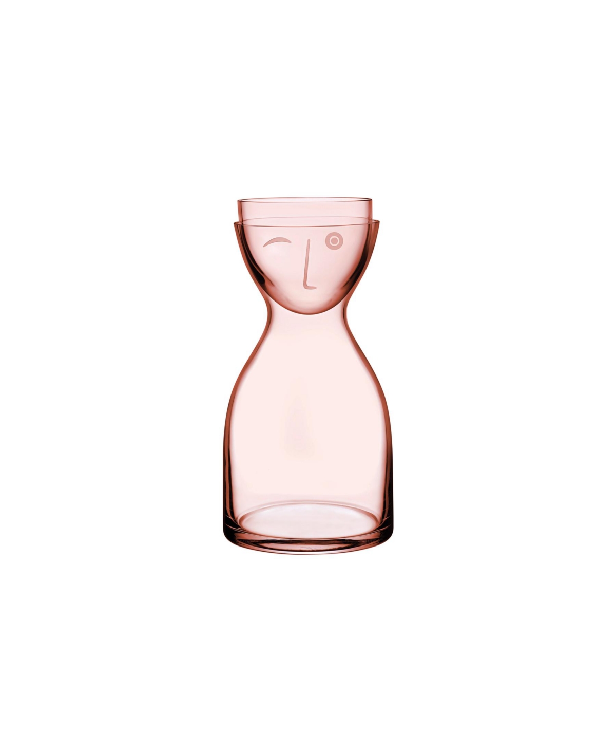 Shop Nude Glass Short Dusty Rose Mr. And Mrs. Night Set
