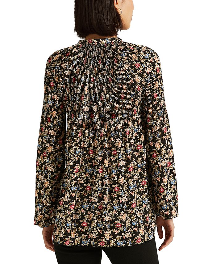 Lauren Ralph Lauren Floral Pleated Blouse Macy's
