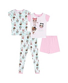 Little Girls Lol Surprise Pajama, 4 Piece Set
